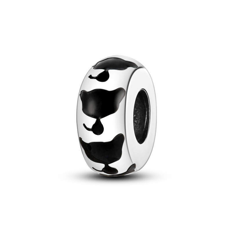 925 Silver Cute Claws Septum Bead Cubic Zircon Charms fit Bracelets Bangles Jewelry Making KTC150