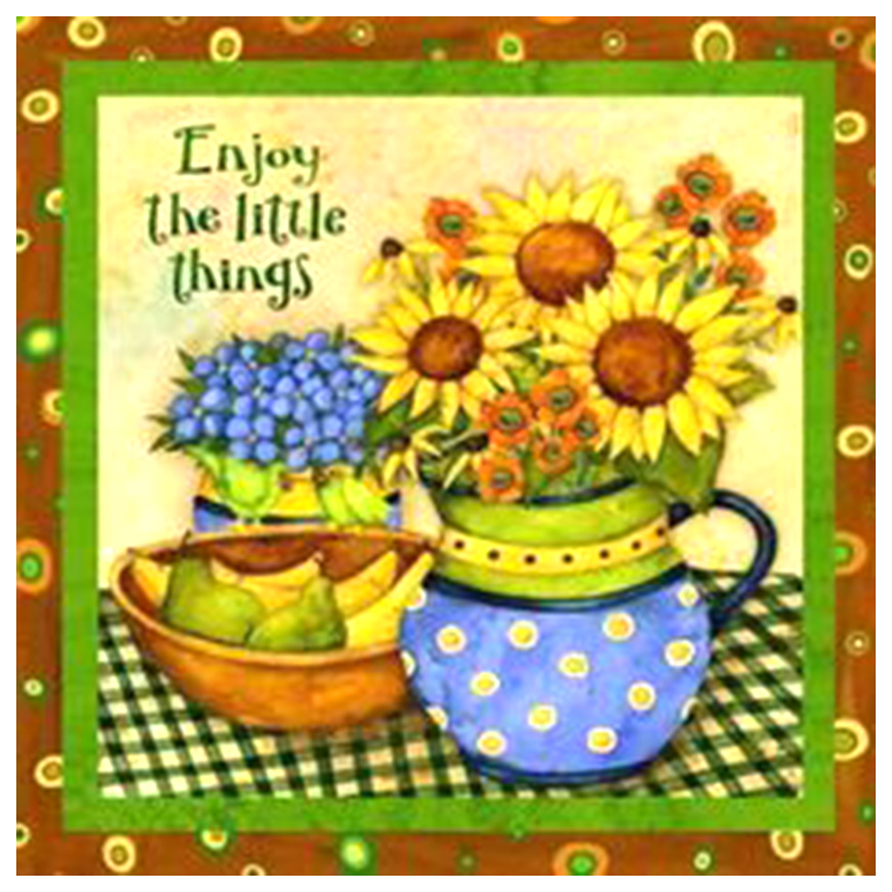 

Oil Painting Sunflower - Round Drill Diamond Painting - 30*30CM, 501 Original