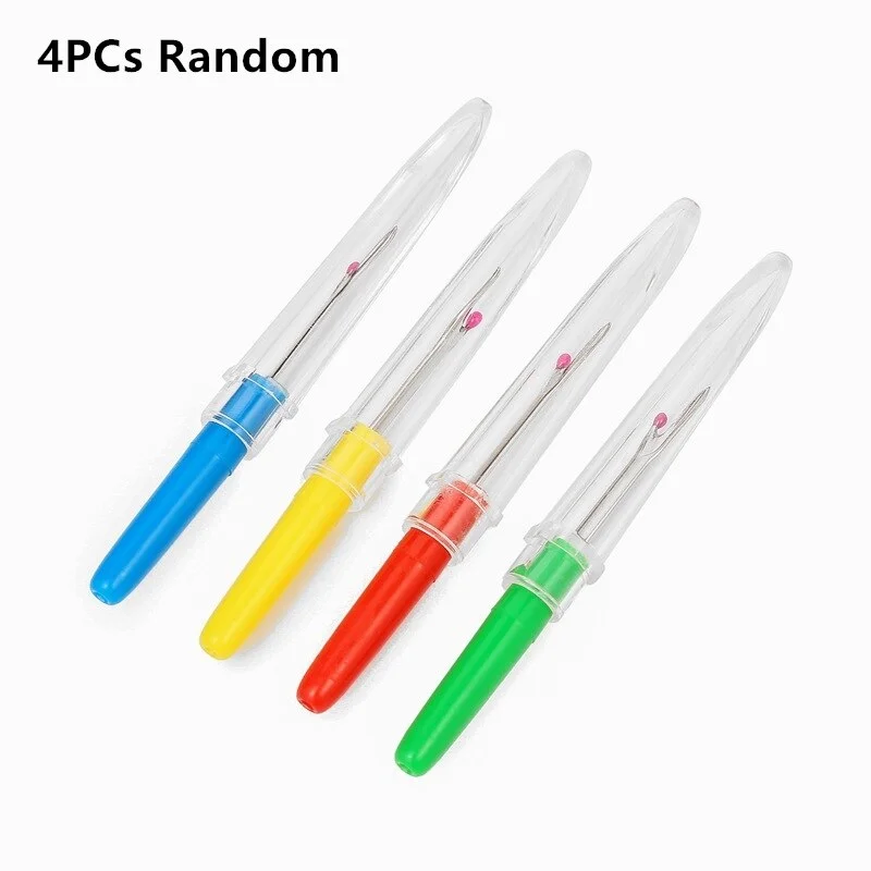 2/4Pcs Plastic Handle Craft Thread Cutter Seam Ripper Stitch Unpicker Sewing Tool Knitting Cross-Stitch Sewing Thread Remover
