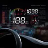 Universal Car HUD On-BD GPS Head Up Display with Speed RMP Water Temperature Overspeed Alarm Digital Speedometer Works for Most Cars