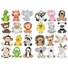 24PCS Animal Diamond Mosaic Sticker Art Crafts DIY Gem Sticker for Kids Beginner