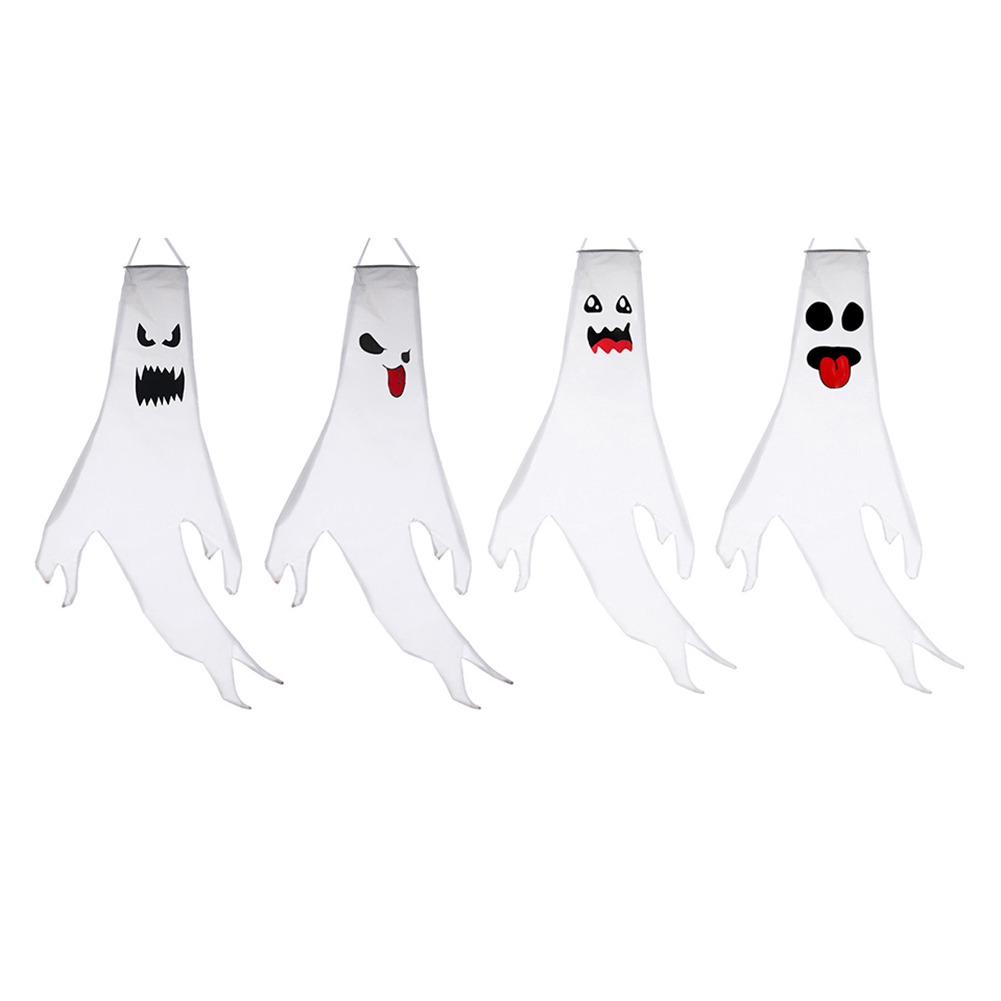 

Halloween Ghost Windsocks with Colorful LED Light Hanging Lamp for Party, 501 Original