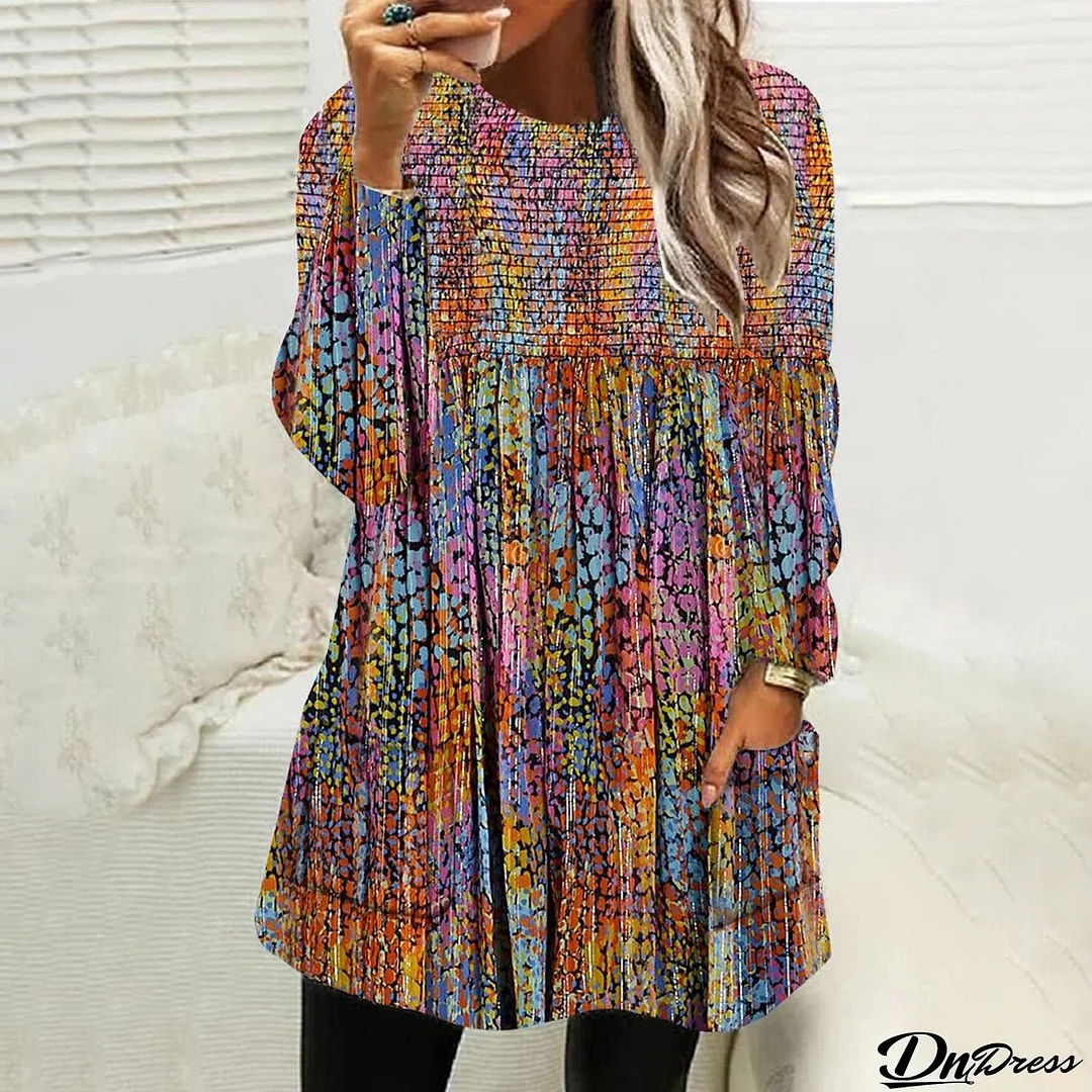 Attractive Side Pocket Long Sleeve Top