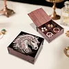 Diamond Painting Wooden Jeweled Horse 4 Slots Diamond Painting Storage Box for Adult Beginner