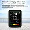 5 In 1 Formaldehyde Monitor with Holder Carbon Dioxide Detector USB Rechargeable TVOC Detector Temperature Humidity Home Air Quality Monitor