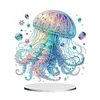 (US Local)Acrylic Special Shape Jellyfish Diamond Painting Desktop Decor Kit
