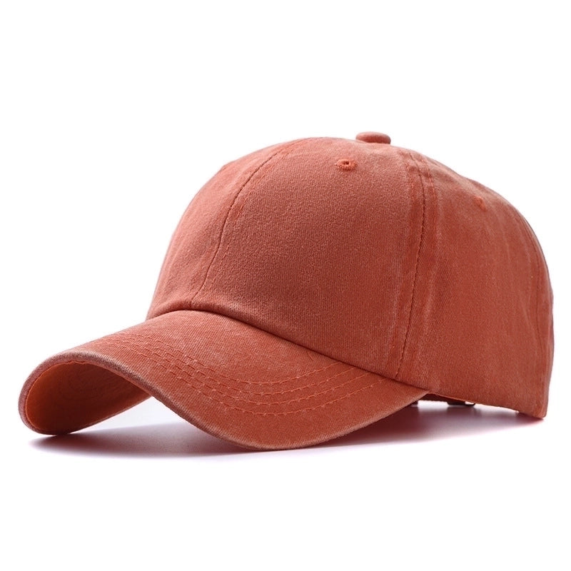 Fashion Washed Cotton Hats Solid Color Baseball Caps Outdoor Caps Sun Hats