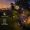 Solar Watering Can Stake Light Angel Hummingbird Iron Art Outdoor