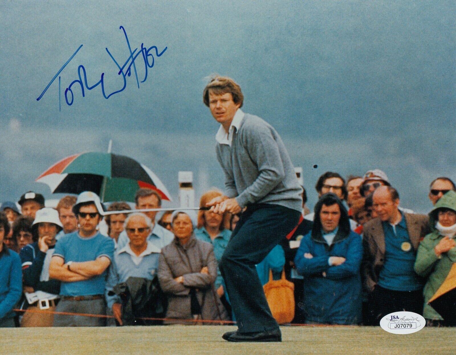 Tom Watson #1 8x10 Signed 8x10 Photo Poster painting W/JSA Golf