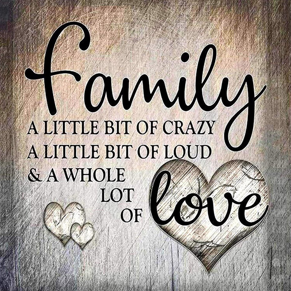 

Family Love - 11CT Counted Cross Stitch - 40*40CM, 501 Original