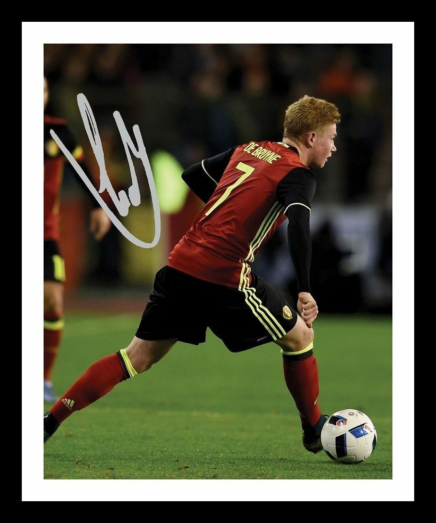 Kevin De Bruyne - Belguim Autograph Signed & Framed Photo Poster painting 1