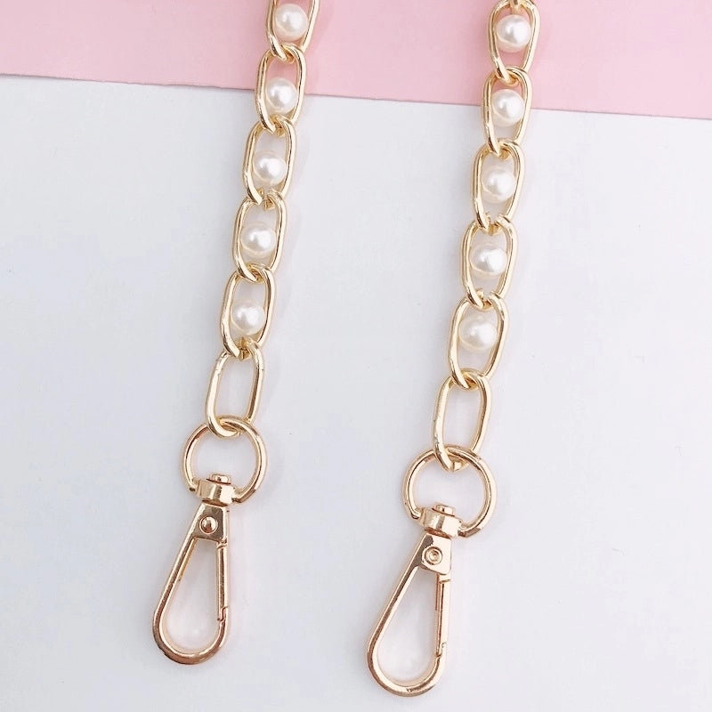 Metal Bags Chain Girls Slung Over One Shoulder Phone Cover Lanyard Lanyard Lobster Buckle 110cm Gold Iron Chain Shoulder Strap