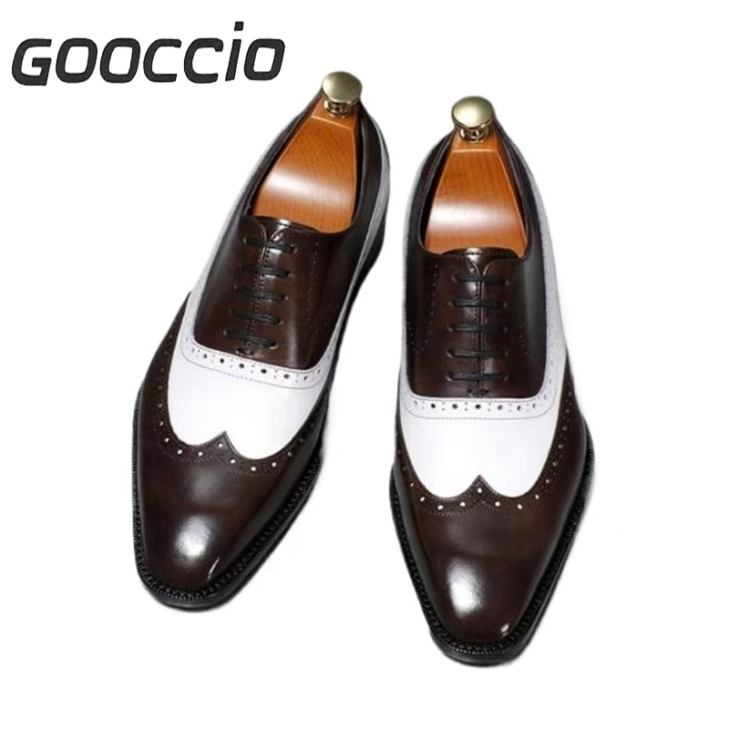NJ196 Calf-Skin Dress Shoes/Oxford Shoes For Men  GOOCCIO   