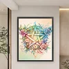 Flower Pentagram-11CT Stamped Cross Stitch 50*60cm/19.69*23.62in(Big Size)