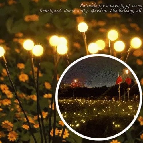 LED Solar Powered Firefly Garden Light - tree - Codlins