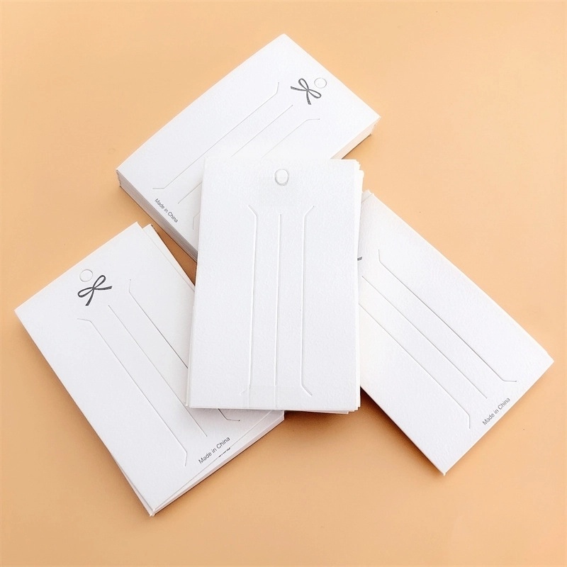 400 Pieces Paper Basic Daily Solid Color Barrettes Card