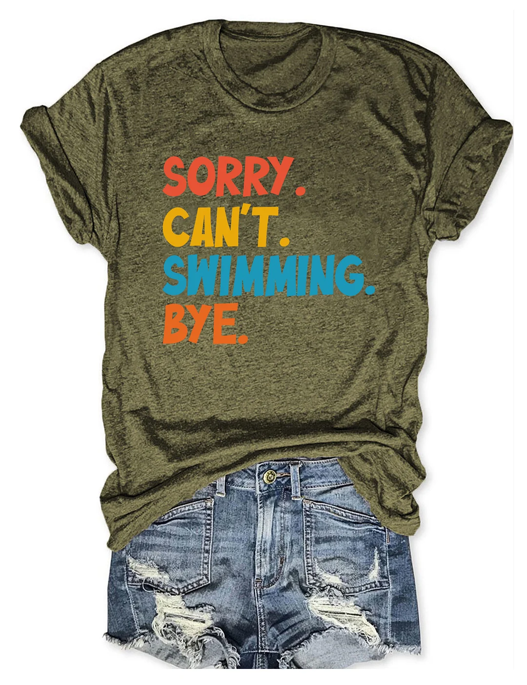 Sorry Can't Swimming Bye T-shirt