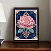 Diamond Painting-DIY Sparkling Special Shaped Pearl Drill Pink Roses(30x40cm)