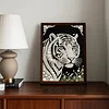 Diamond Painting-DIY Special Shaped Drill Pearl Painting Tiger(30x40cm)