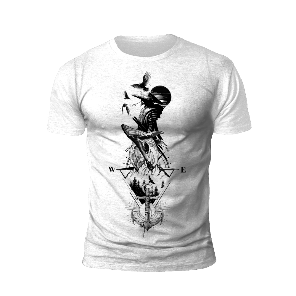 Compass of Nature: Guided by the Elements T-shirt