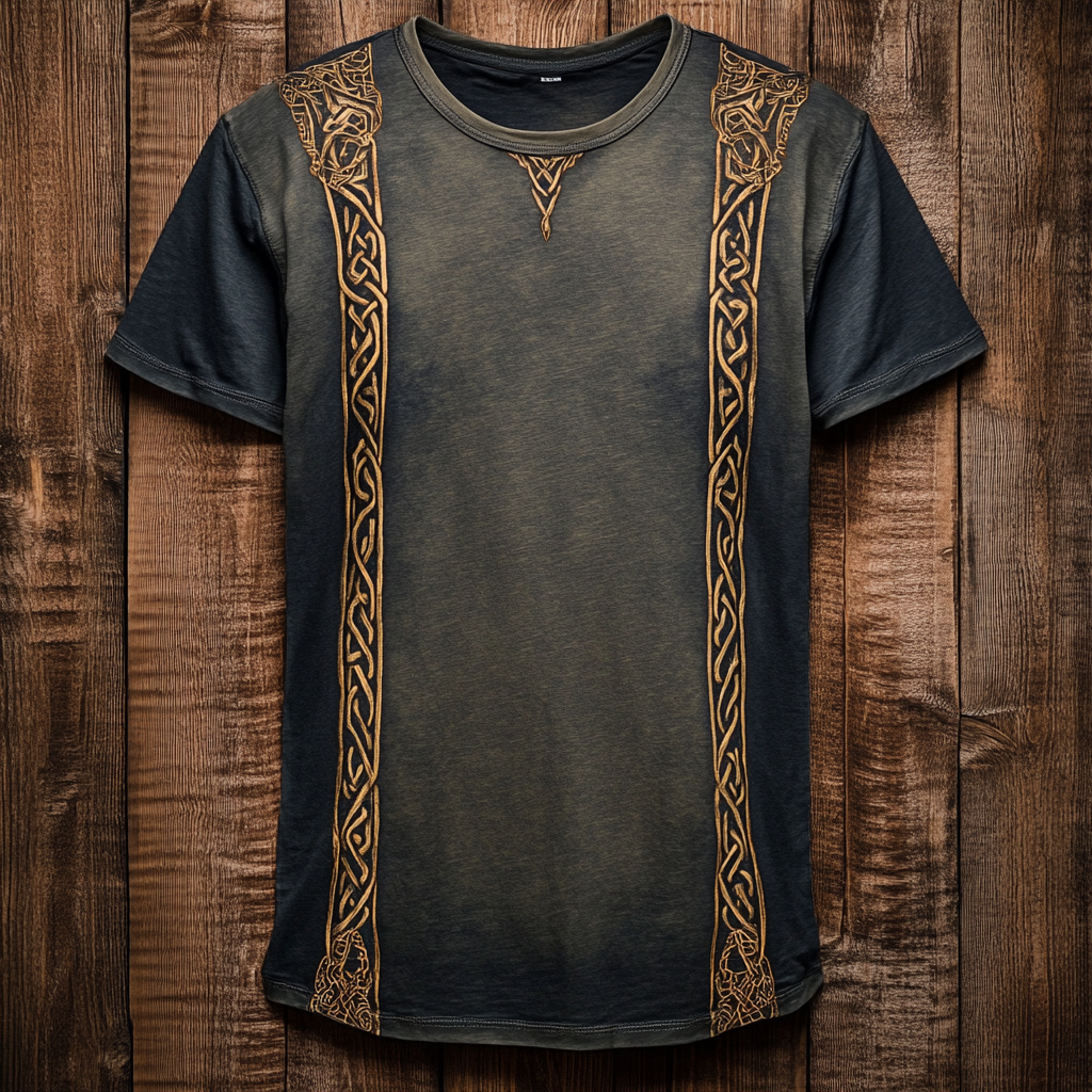 Men's Viking Nordic Celtic Golden Knot Vintage 3D Print T-shirt / Rvogue / Rvogue