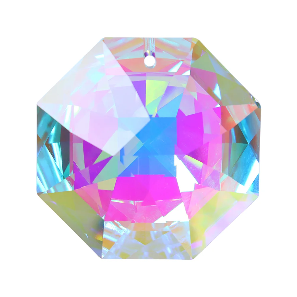 Hanging Crystal Prism Suncatcher Rainbow Maker Chandelier Pendant Drops (E)