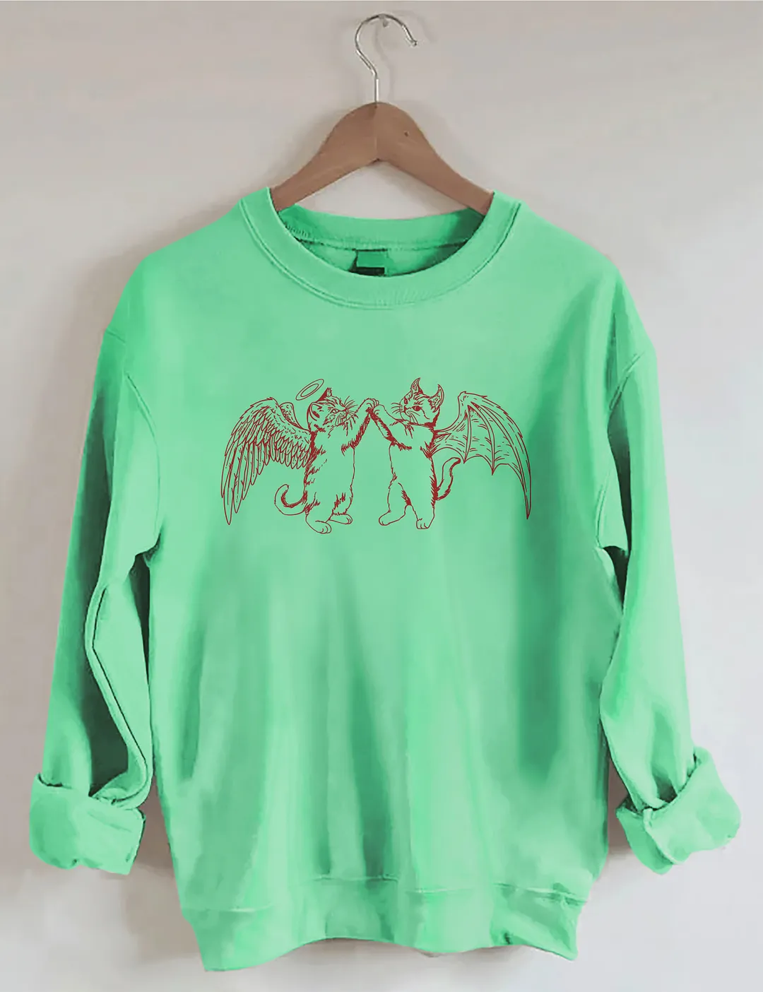Angel Demon Cat Sweatshirt