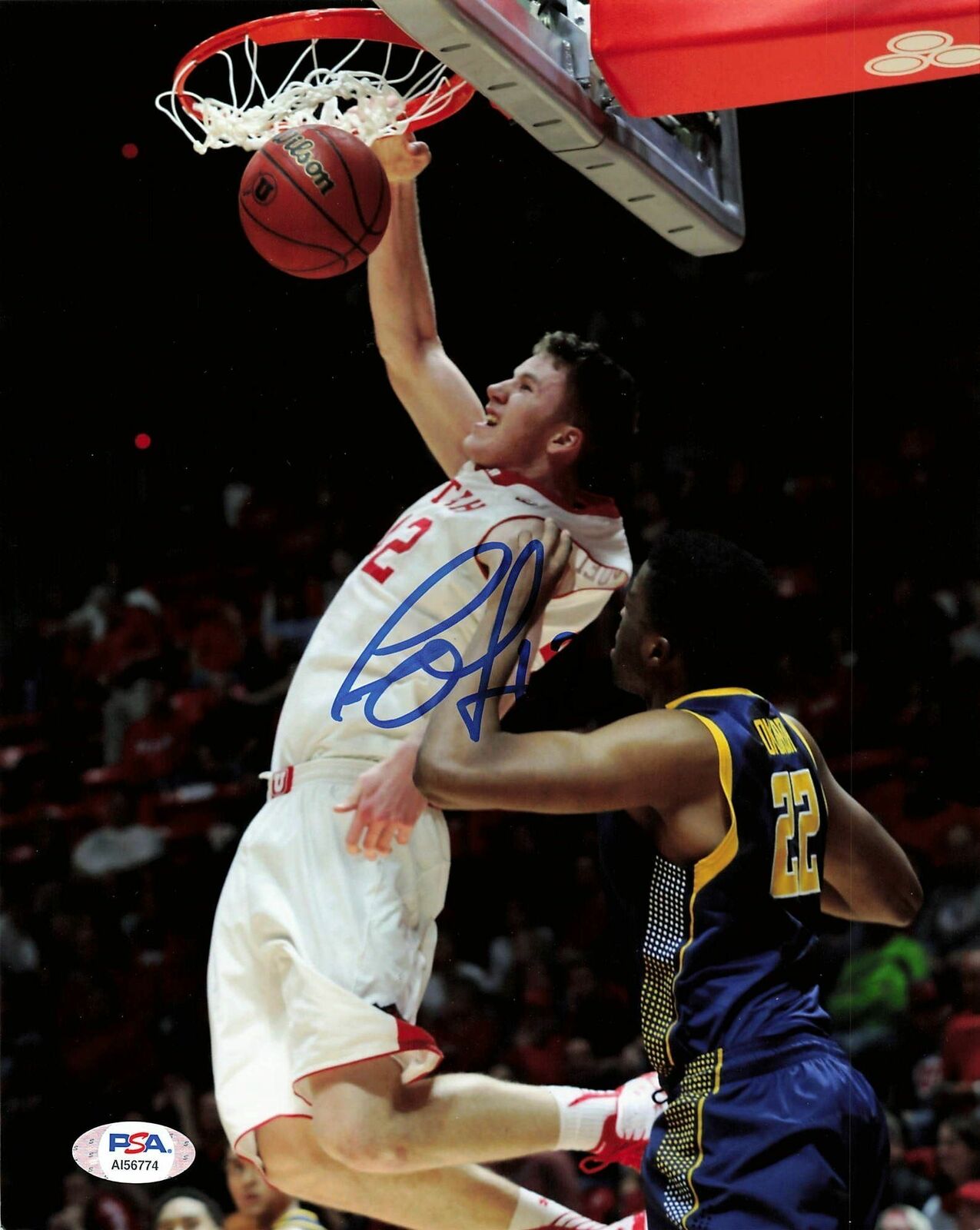 Jakob Poeltl signed 8x10 Photo Poster painting PSA/DNA Utah Utes Autographed