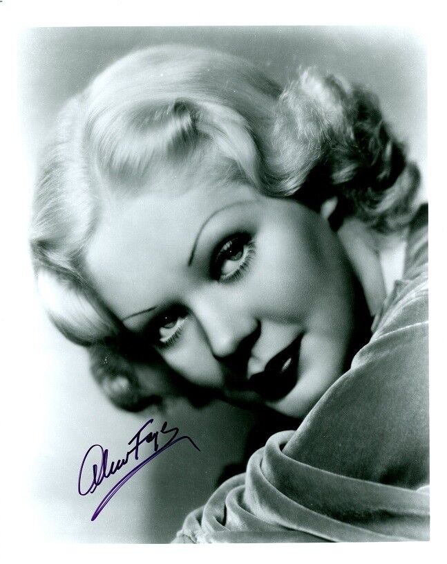 ALICE FAYE In-person Signed Photo Poster painting