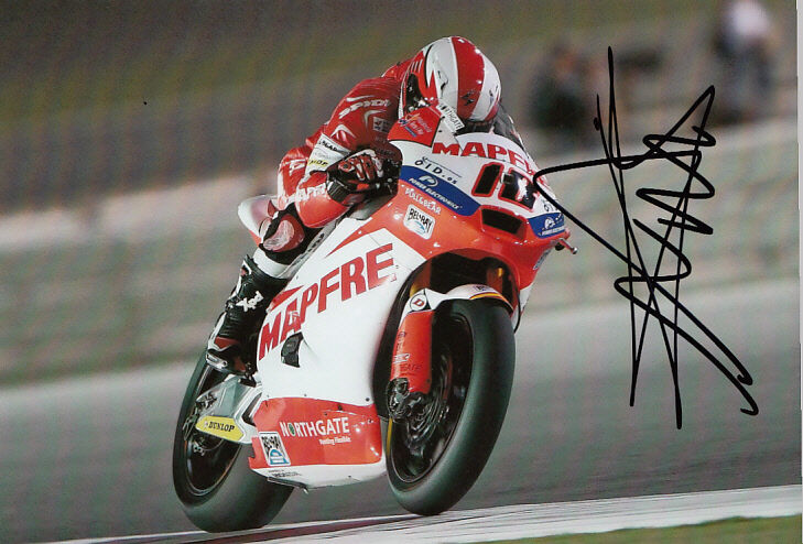 Nicolas Terol Moto2 Hand Signed Suter Photo Poster painting 5x7.5 2013 2.