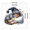 Sleeping Tiger Cub-11CT Stamped Cross Stitch 40*40cm/15.75*15.75in