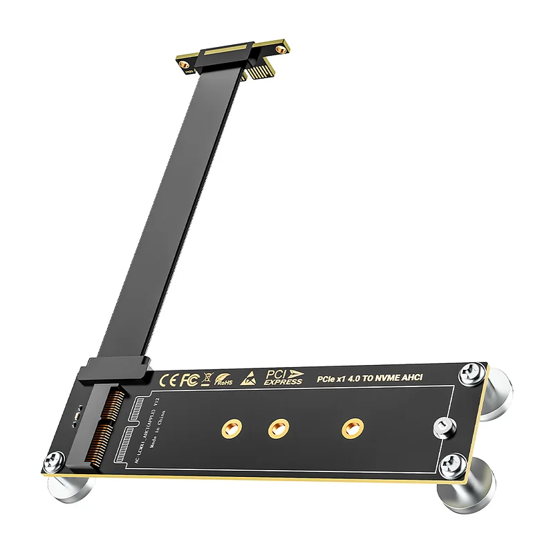 JEYI 4 SSD to PCIE 4.0 Expansion Card, 4 NVMe M.2 M key SSD To