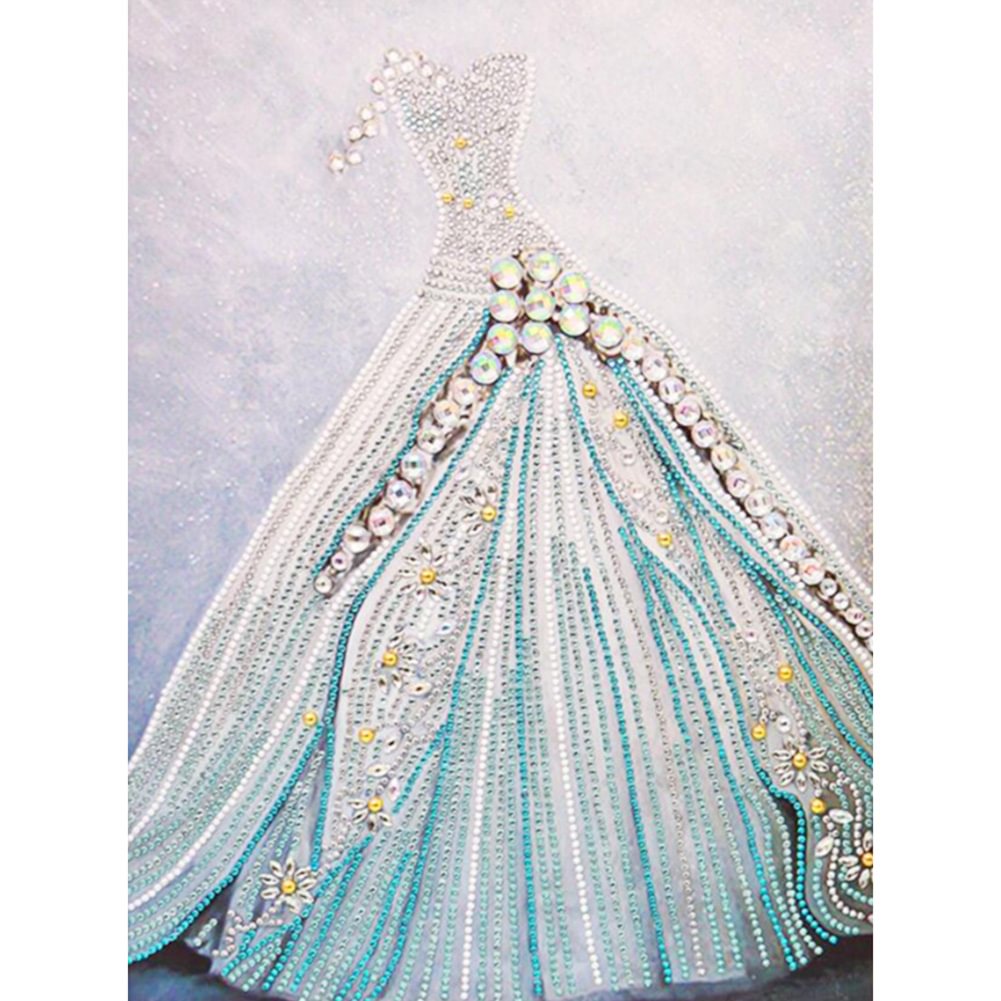 Wedding Dress - Partial Drill - Special Diamond Painting