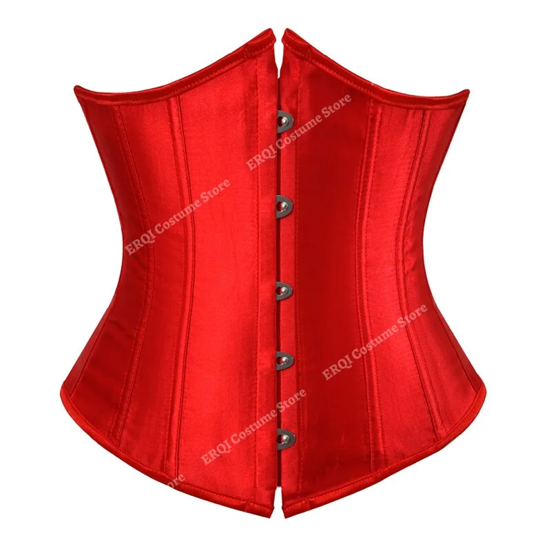 Billionm Corset Sexy Santa Claus Women Corset Plus Size Vintage Christmas Elf Feather Bustier Corset Lingerie