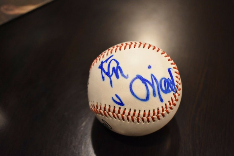 Ryan oneal signed autographed rawlings baseball