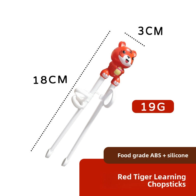 Maternal And Infant Products Portable Feeding Children’s Tableware Set Cartoon Learning Chopsticks Training Chopsticks 304 Stainless Steel Spoon Fork