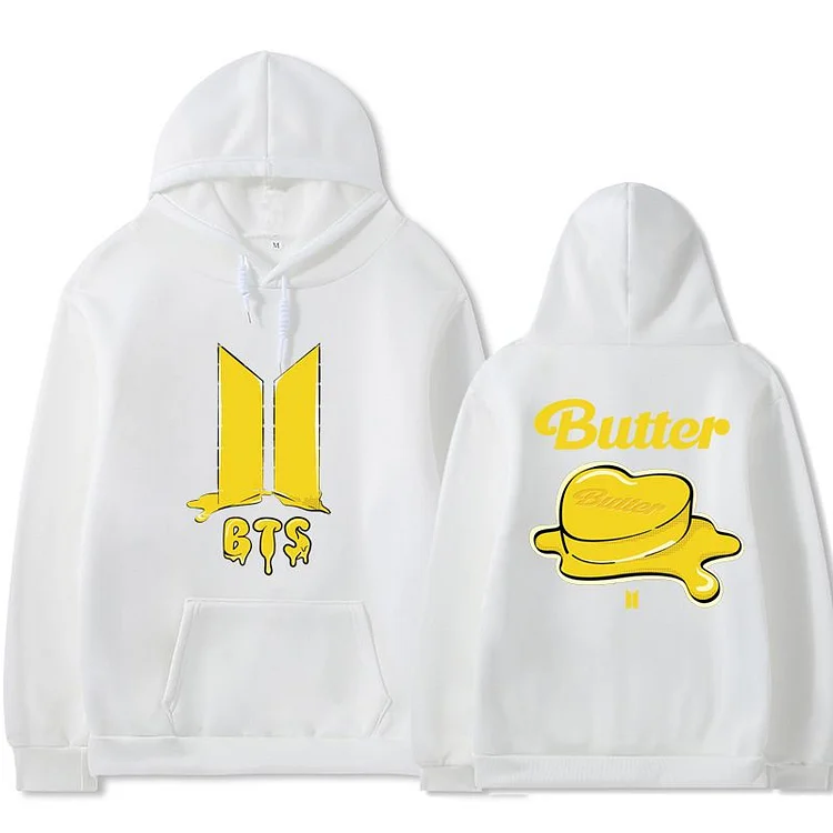 방탄소년단 Butter Creative Print Hoodie