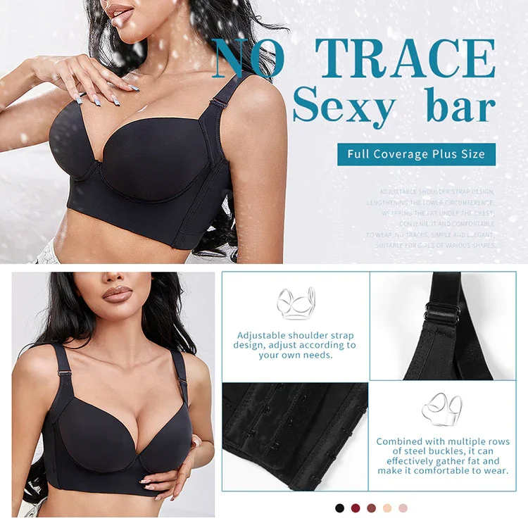 Fashion Deep Cup BraBra with shapewear incorporated - Ceelic