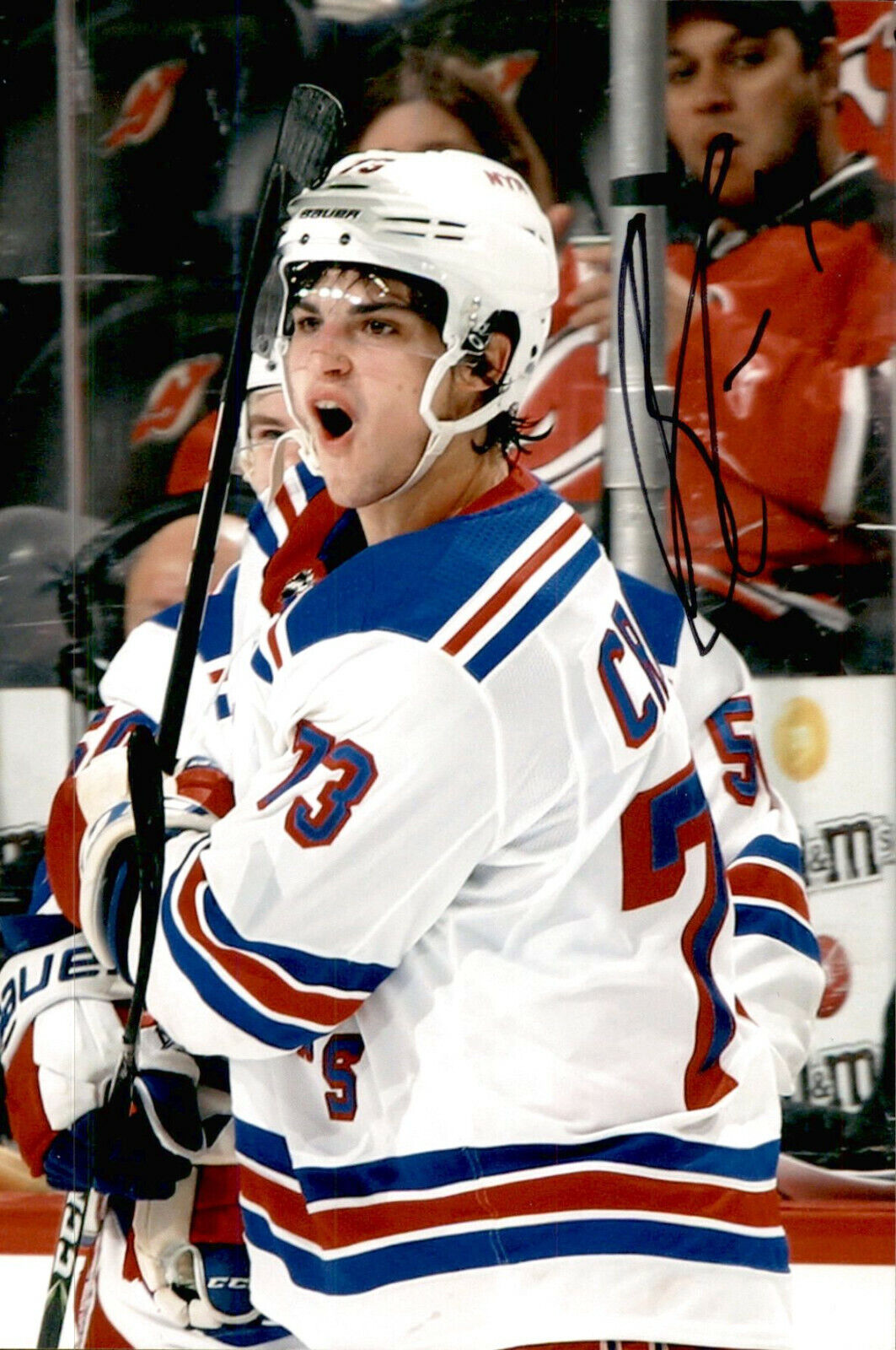 Brandon Crawley SIGNED 4x6 Photo Poster painting NEW YORK RANGERS