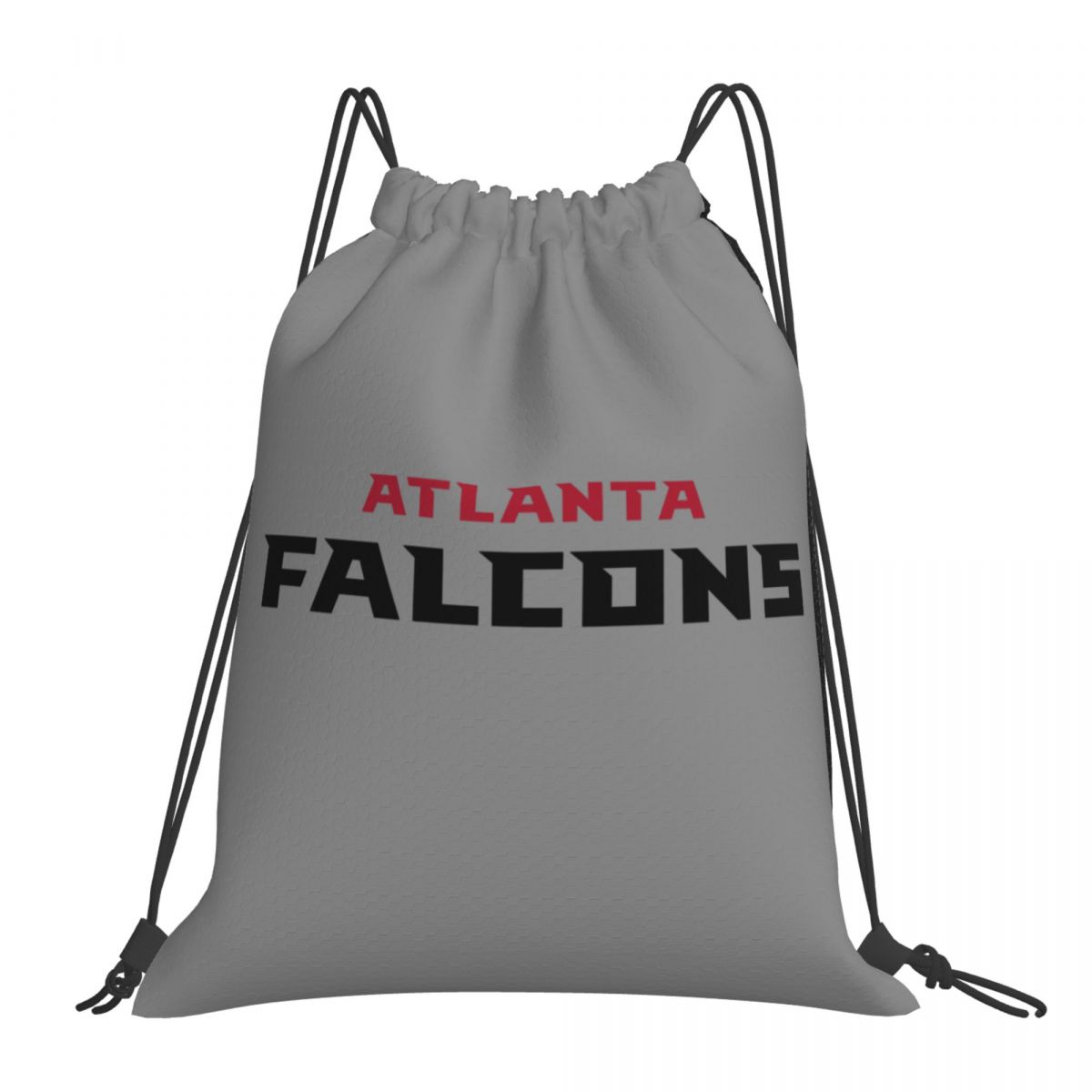Atlanta Falcons Wordmark Waterproof Adjustable Lightweight Gym Drawstring Bag