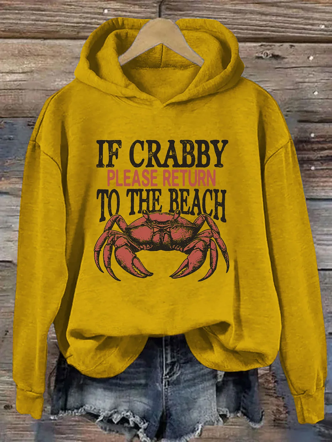 If Crabby Please Return To The Beach Hoodie