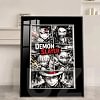 Black & White Manga Slice Art Decorative Painting - Demon Slayer: Kimetsu No Yaiba Decorative Painting - JuZi Studio
