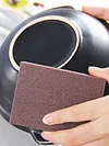 Carborundum Sponge Eraser Removing Rust Descaling Pan Pot Wash Emery Sponge