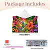 Hummingbird Sunset DIY PULeather Diamond Painting Tissue Box for Adults Beginners Large Size Diamond Art Paper Storage Holder for Living Room Bathroom Table Decor