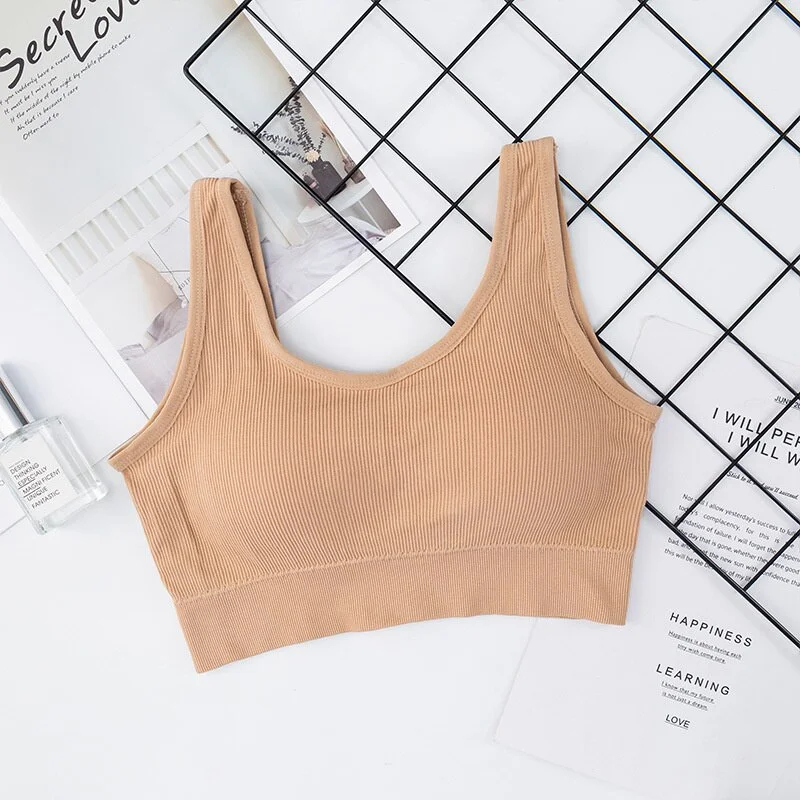 Uaang Sexy Lingerie Seamless Sport Bra U Type Backless Strapless Top Bra Push Up Bralette Brassiere Women Underwear YJ230