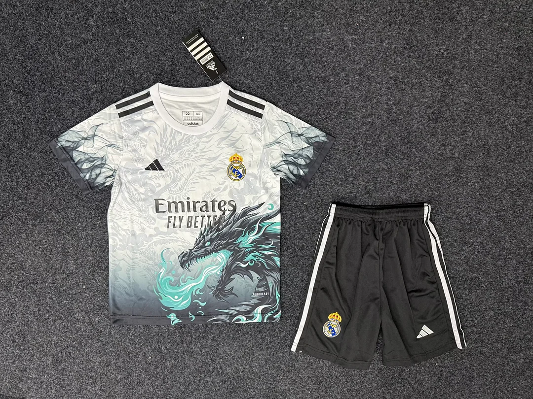 25/26 Real madrid Special Edition Kids Kit Football Shirt Thai Quality