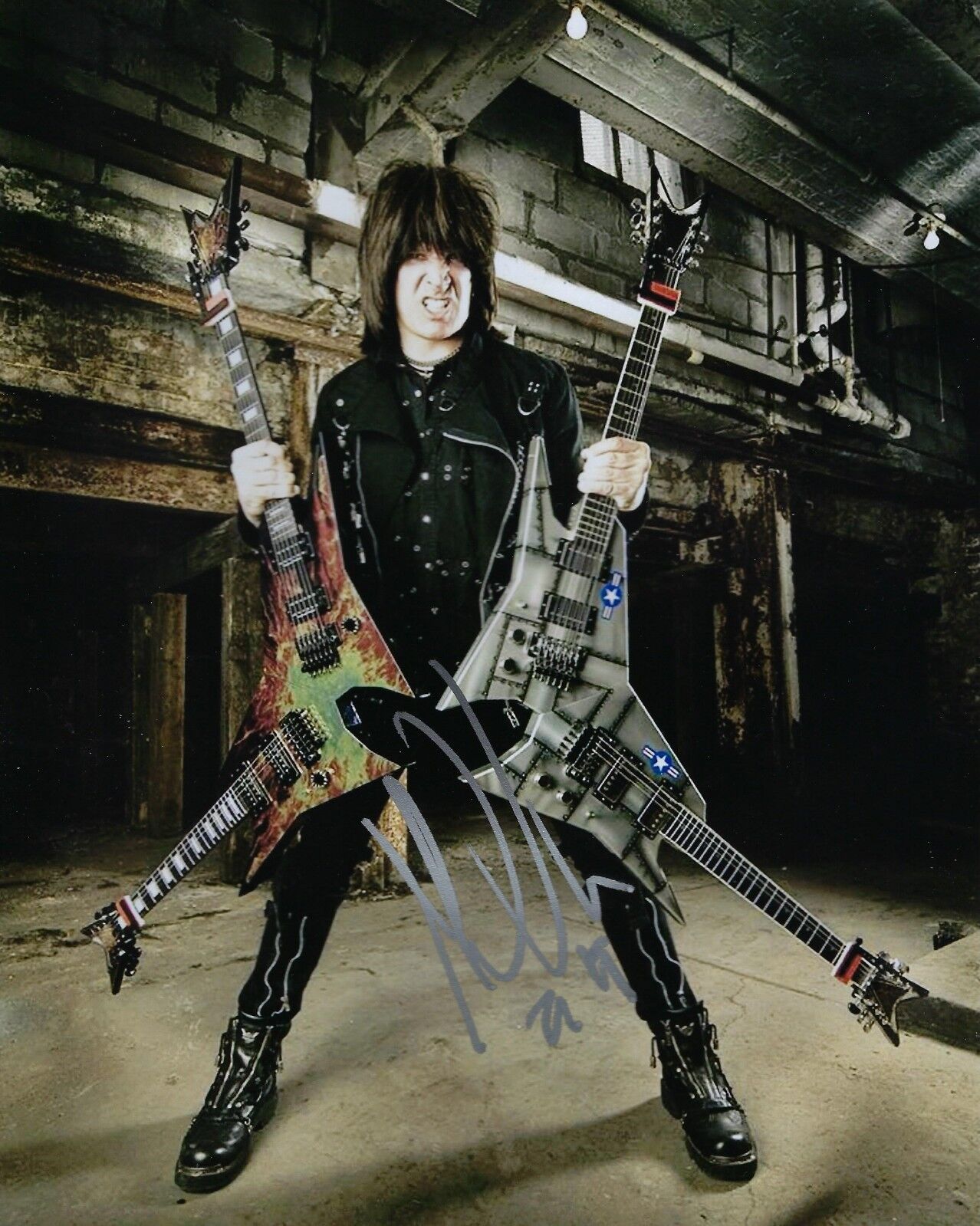 GFA Nitro Band Guitarist * MICHAEL ANGELO BATIO * Signed 8x10 Photo Poster painting PROOF M4 COA