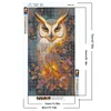 Diamond Painting-DIY Full Round Drill Owl(70*40 CM)