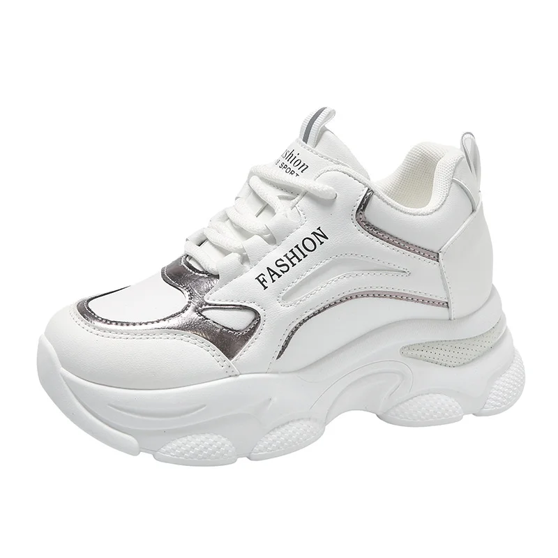 Churchf Churchf Version Of The Thick Platform Small White Shoes 2024 Spring Fashion New Dad Shoes Female Ins Tide Increased Casual Sports Single Shoes Female