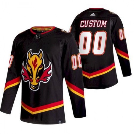 Men's Calgary Flames Custom Name Number Size NHL Stitched Jersey 0C7Z